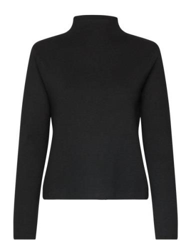 Perkins-Neck Sweater Tops Knitwear Turtleneck Black Mango