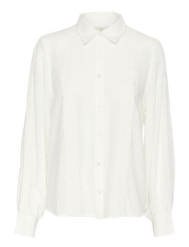 Kasabrina Shirt Tops Shirts Long-sleeved White Kaffe