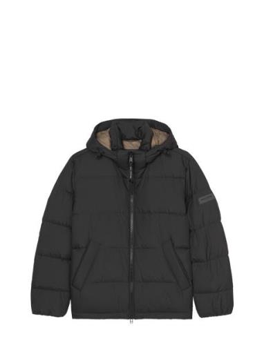 Woven Outdoor Jackets Uldfrakke Frakke Black Marc O'Polo