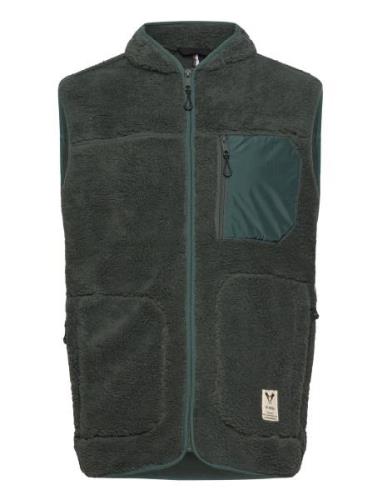 Wood Fleece Vest Vest Green Fat Moose