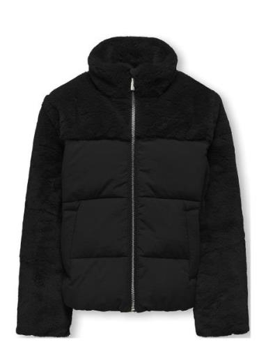 Kogwanja Fur Puffer Mix Coat Otw Foret Jakke Black Kids Only