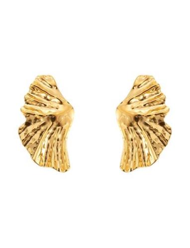 Feather Earring Ørestickere Smykker Gold By Jolima