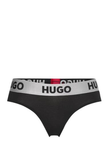 Thong Sporty Logo G-streng Undertøj Black HUGO