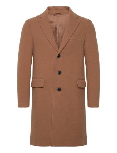 Coat Uldfrakke Frakke Brown United Colors Of Benetton