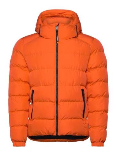 Hooded Sports Puffer Jacket Foret Jakke Orange Superdry