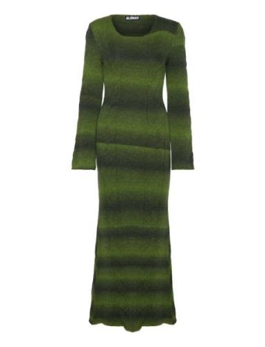 Trenza Green Tricot Maxi Dress Maxikjole Festkjole Green ALOHAS