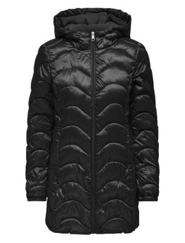 Carvega Wave Quilted Coat Otw Foret Jakke Black ONLY Carmakoma