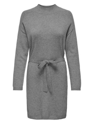 Onlleva Ls Belt Dress Ex Knt Kort Kjole Grey ONLY