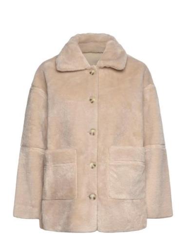 Elho Outerwear Faux Fur Cream SUNCOO Paris