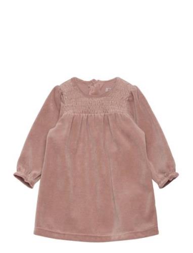 Dress Velour Dresses & Skirts Dresses Casual Dresses Long-sleeved Casu...