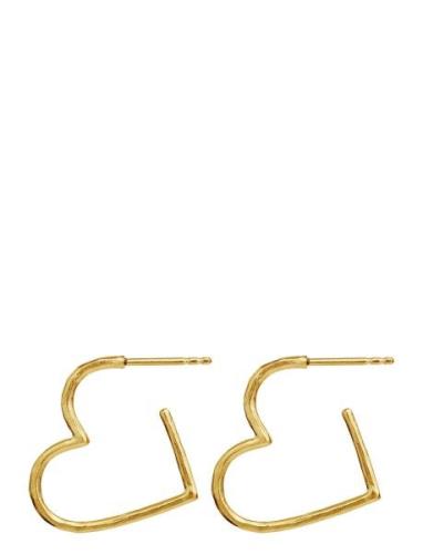 Laia Midi Earrings Ørestickere Smykker Gold Maanesten