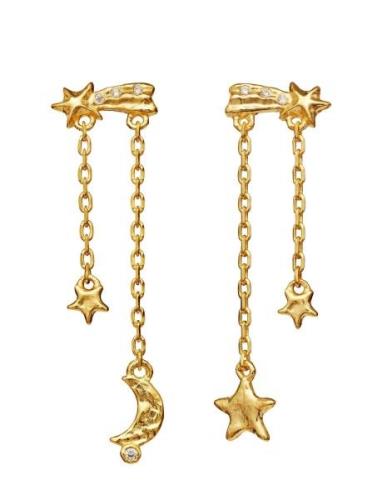 Amaya Earrings Ørestickere Smykker Gold Maanesten