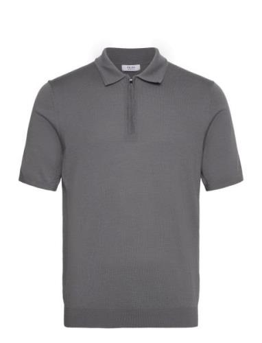 Maxwell Tops Polos Short-sleeved Grey Reiss