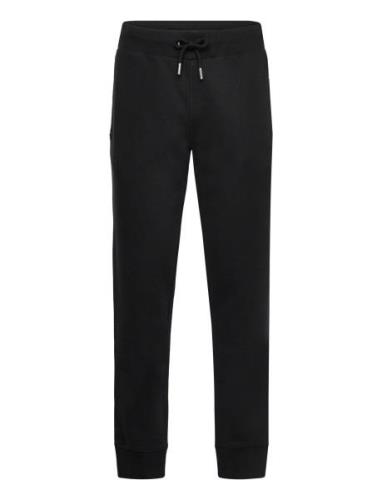 Essential Logo Joggers Bottoms Sweatpants Black Superdry