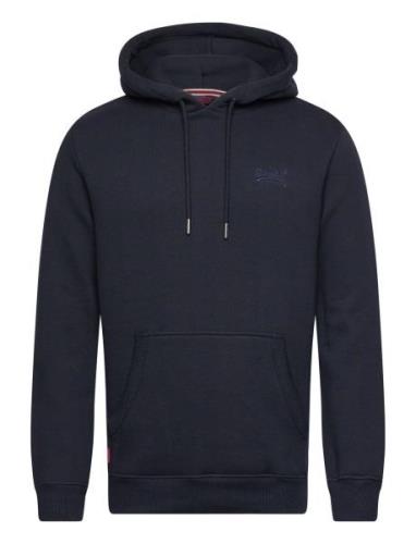 Essential Logo Hoodie Tops Sweatshirts & Hoodies Hoodies Navy Superdry