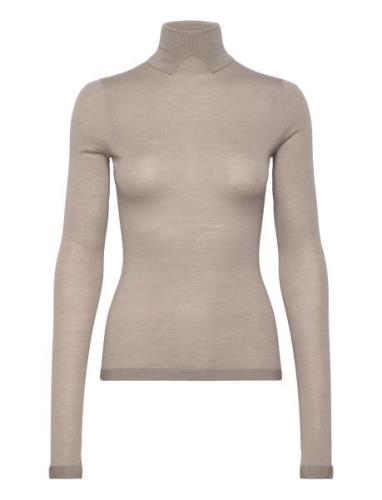 Aminha Rws Tops Knitwear Turtleneck Beige Tiger Of Sweden