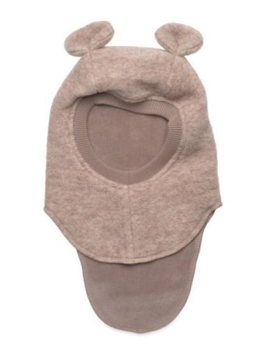 Balaclava Ears Wool Accessories Headwear Balaclava Beige Huttelihut