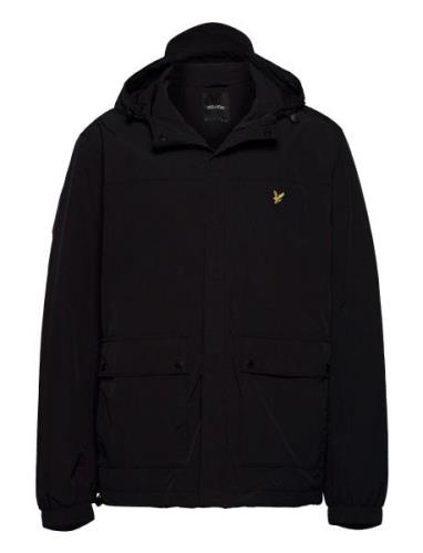 Hooded Pocket Jacket Parka Jakke Black Lyle & Scott