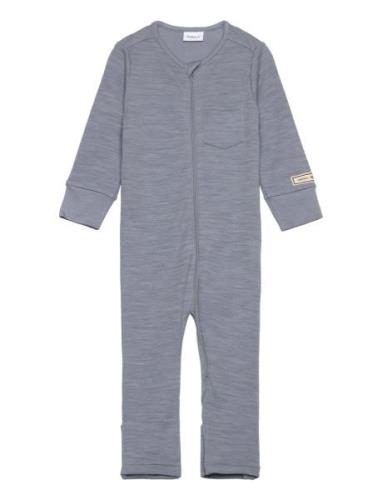 Nbmwyla Wo/Vi Ls Suit Langærmet Body Blue Name It