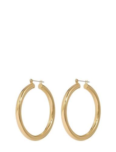 The Amalfi Tube Hoops-14K Antique Gold Accessories Jewellery Earrings ...