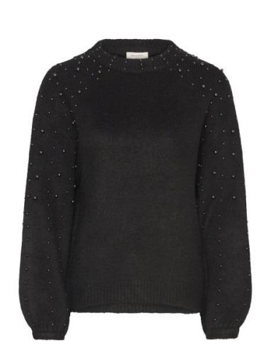 Fqpearl-Pu Tops Knitwear Jumpers Black FREE/QUENT