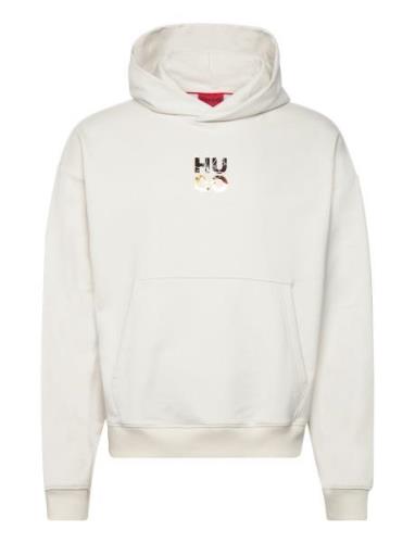 Diridovero Designers Sweatshirts & Hoodies Hoodies Cream HUGO