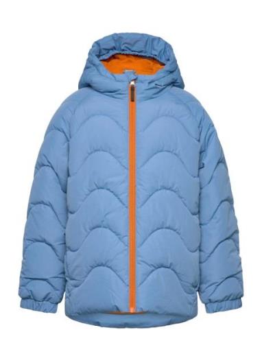 Jacket W. Hood - Quilt Outerwear Jackets & Coats Quilted Jackets Blue ...