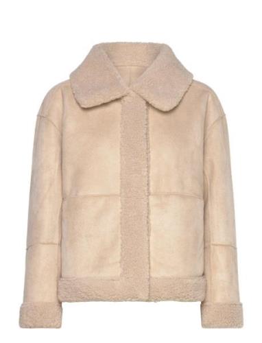 Fqlamby-Jacket Outerwear Faux Fur Beige FREE/QUENT