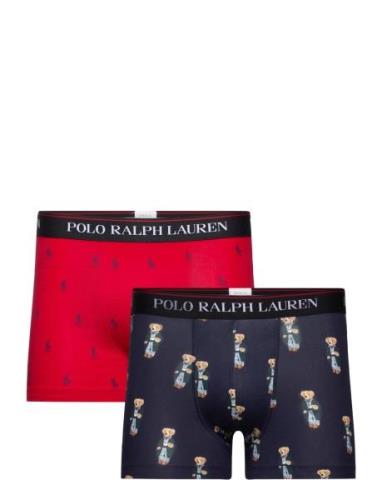 Classic Stretch-Cotton Trunk 2-Pack Boxershorts Red Polo Ralph Lauren ...