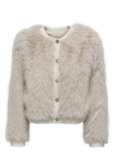 Onlvada Faux Fur Mix Jacket Otw Outerwear Faux Fur Cream ONLY