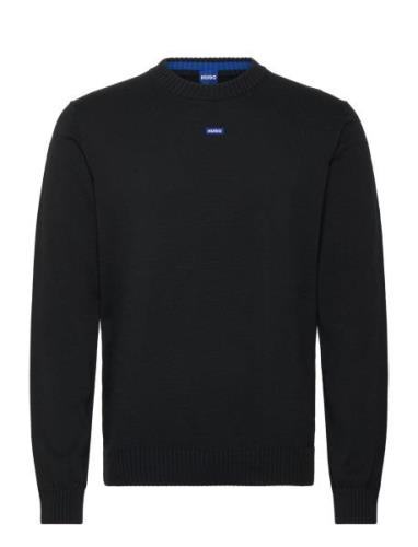 San Cosmo-C Tops Knitwear Round Necks Black HUGO BLUE