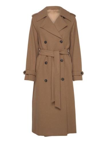 Bs Kaylee Coat Uldfrakke Frakke Beige Bruun & Stengade