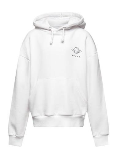 Over D Hoodie Tops Sweatshirts & Hoodies Hoodies White Hound