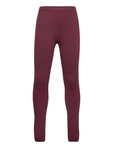 Leggings Sweat Bottoms Leggings Burgundy Minymo