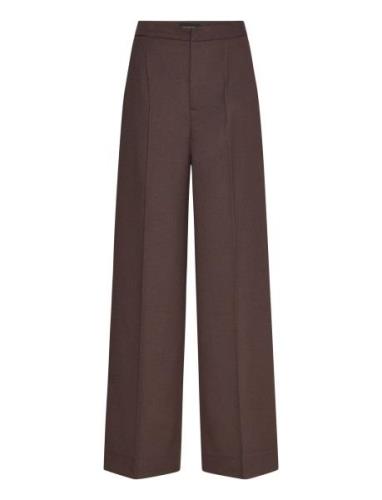 Cmtailor-Pants Bottoms Trousers Wide Leg Brown Copenhagen Muse