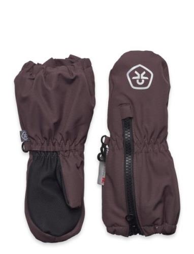 Mittens Long W. Zipper Accessories Gloves & Mittens Mittens Burgundy C...