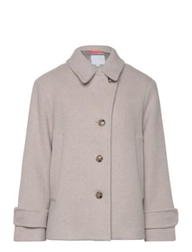 Rakel Jacket Lux Wool Uldjakke Jakke Cream Naja Lauf