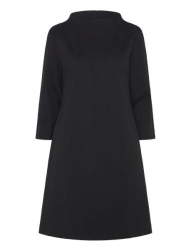 Midi Dress, Solid Kort Kjole Black Papu