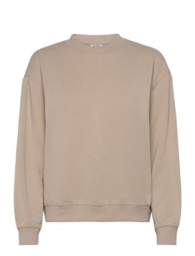 Loosefit Sweater Tops Sweatshirts & Hoodies Sweatshirts Beige Monki