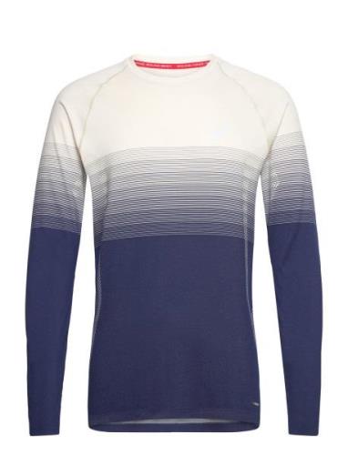 Seamless Ls Top Sport T-Langærmet Skjorte Blue Asics