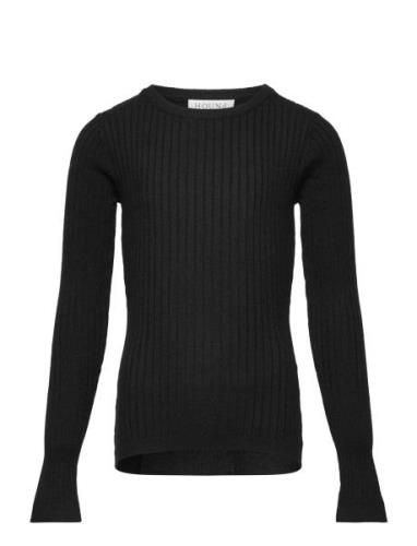 Tight Knit Tops Knitwear Pullovers Black Hound