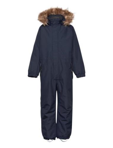 Coverall W. Fake Fur Outerwear Coveralls Snow-ski Coveralls & Sets Nav...