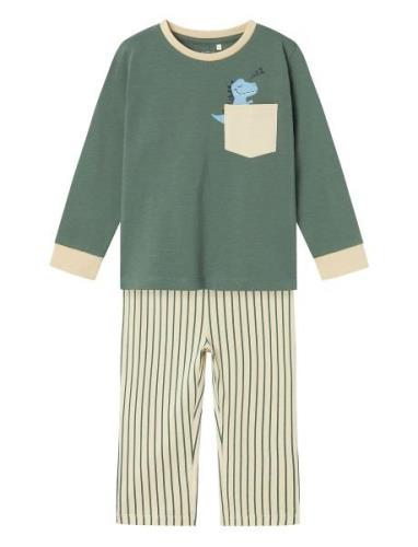 Nmmrade Night Set Pyjamassæt Green Name It