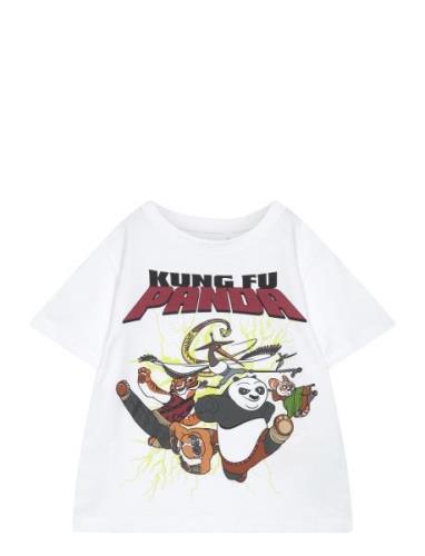 Nmmjac Kungfupanda Nreg Ss Top Box Sky Tops T-Kortærmet Skjorte White ...