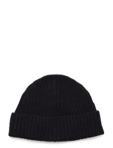 Ribbed Beanie Accessories Headwear Beanies Black Monki