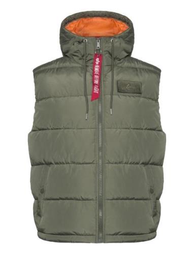 Hooded Puffer Vest Fd Designers Vests Green Alpha Industries