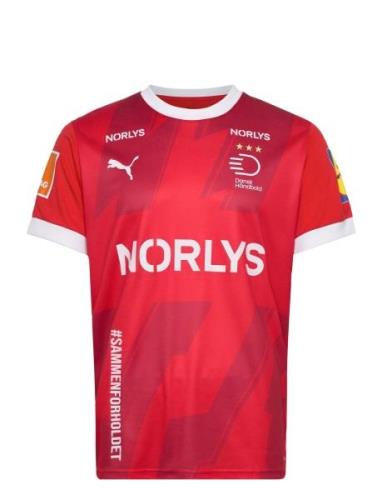 Dansk Håndbold Home Jersey Sport T-Kortærmet Skjorte Red PUMA