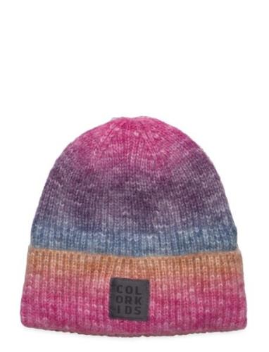 Beanie - Space Yarns Accessories Headwear Hats Beanie Pink Color Kids