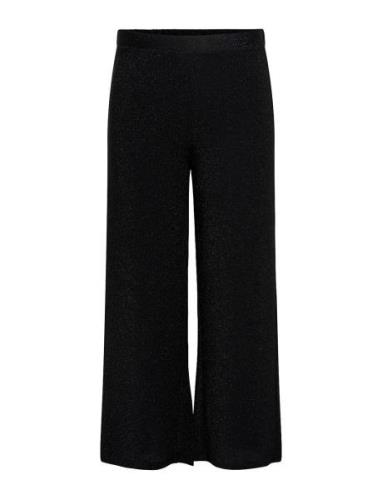 Carrich Glitter Pant Jrs Bottoms Trousers Wide Leg Black ONLY Carmakom...