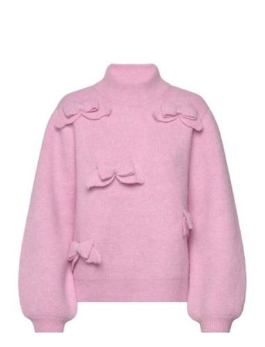 Floracras Pullover Tops Knitwear Jumpers Pink Cras